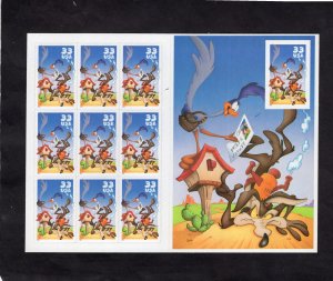 3392 Roadrunner, MNH sheet/9 plus 1 imperf