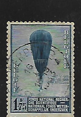BELGIUM, 252, USED, AUGUSTE PICCARD'S BALLOON