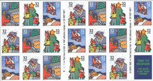 1996 32c Family Holiday Scenes, Booklet of 20 Scott 3113-3116 Mint F/VF NH