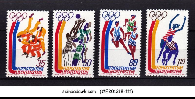 LIECHTENSTEIN - 1976 OLYMPIC GAMES MONTREAL - 4V - MINT NH