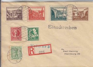 1946, Thuringen, Germany, Russian Zone, Registered, See Remark (38043)