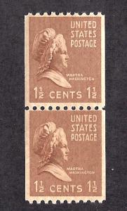 849 Mint,OG,NH...  Pair... SCV $2.50