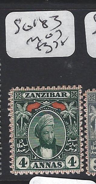 ZANZIBAR  (P0205B)  YOUNG SULTAN 4A  SG 183    MOG