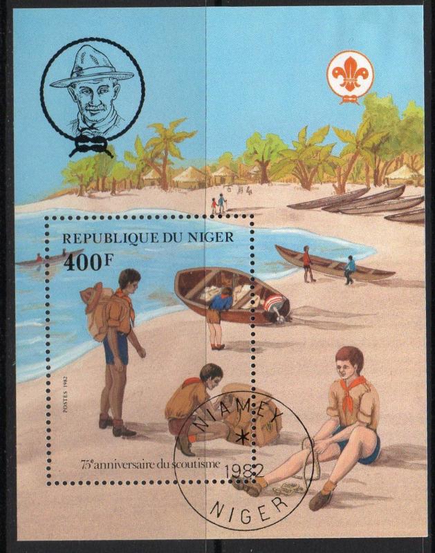 Níger SGMS 901 1982 75th aniversario de Boy Scout Movement Fine Used 