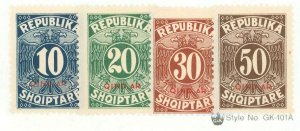 Albania #J31-J34 Unused Single (Complete Set)