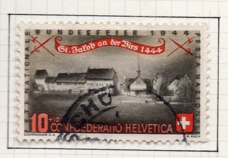 Switzerland 1944 Pro Patria Issue Fine Used 10c. NW-209707