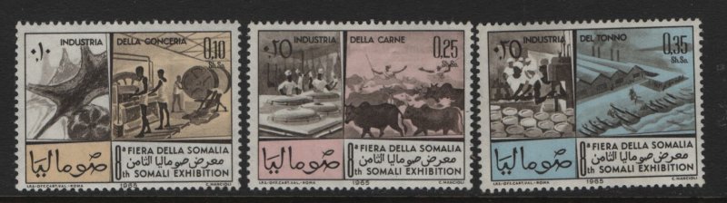 SOMALIA, 279-281, (3)SET, HINGED, 1965, 8TH SOMALI FAIR