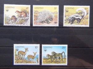 Lesotho 1977 Tieren Set Mnh