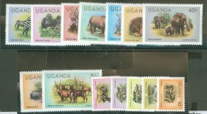 Uganda #279-92 Mint (NH) Single (Complete Set)