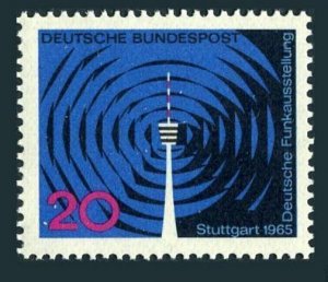 Germany 932 four stamps,MNH.Michel 481. German Radio Exhibition,1965.