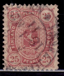 Finland, 1875, National Arm, 25p, perf.12 1/2, used