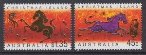 Christmas Island 434-435 Year of the Horse MNH VF