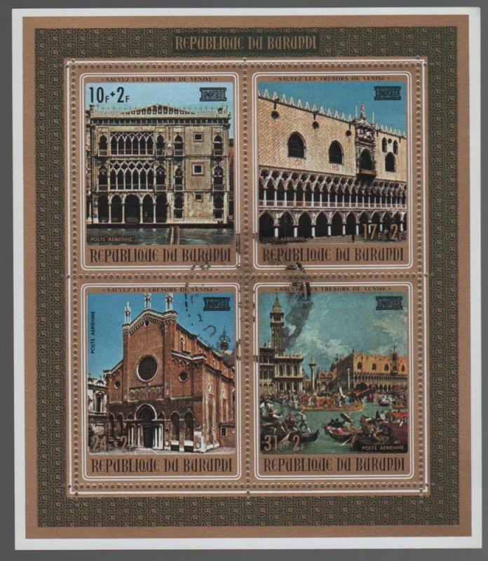 Burundi 1971 - Scott CB25a souvenir sheet - Views in Venice