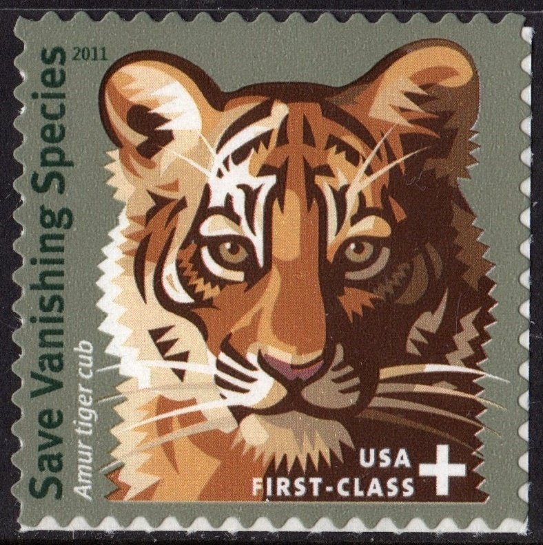 SC#B4 (55¢ + 10¢) Save Vanishing Species Single (2011) SA
