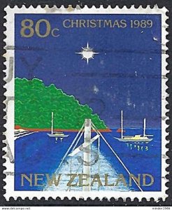 NEW ZEALAND 1989 80c Multicoloured, Christmas-Designs showing Star of Bethleh...