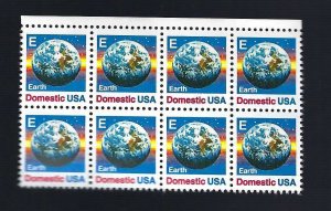 2277 *E* Stamp Block of 8 25¢  MNH 1987