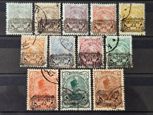 Iran / Persia  Scott # 173-188 used/MH 1902 complete set CV $300+