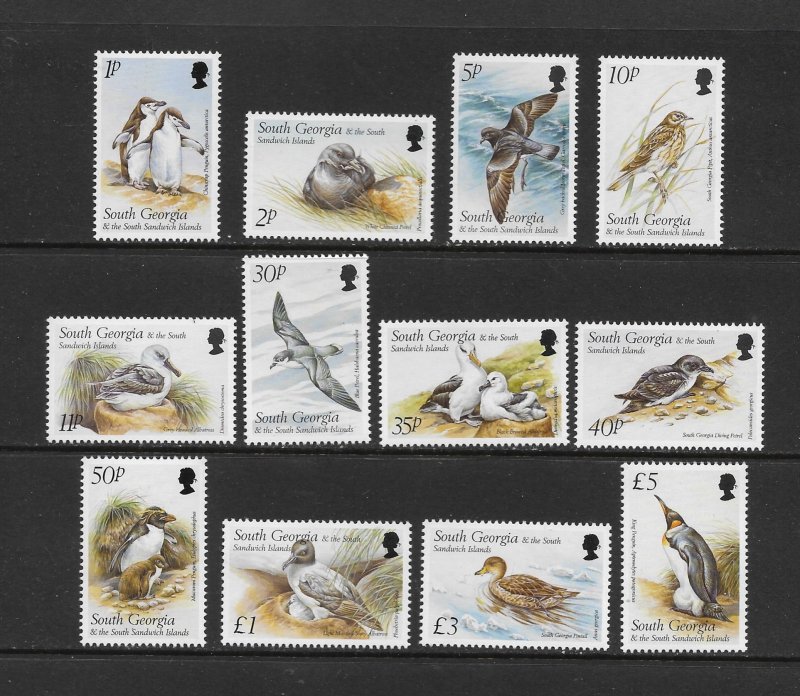 BIRDS - SOUTH GEORGIA #236-47    MNH