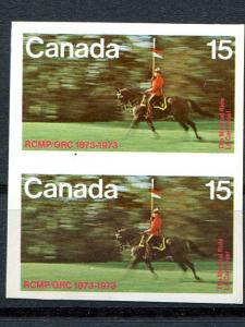 Canada #614a.  pair mint VF NH