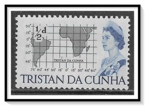 Tristan Da Cunha #71 Map MNH