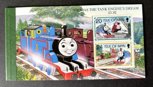 Isle of Man: 1995, 50th Aniversary of Thomas the Tank engine, Stamp Booklet
