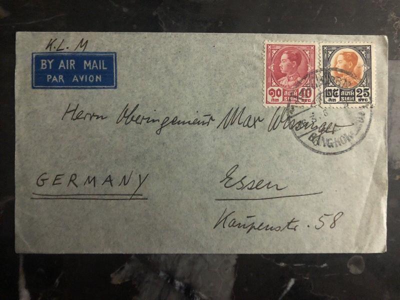 1960s Bangkok Thailand Airmail Cover to Essen Germany 