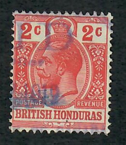 British Honduras #86 used single