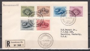 Luxembourg, Scott cat. B186-B191. Christmas Issue. First day cover. ^