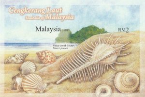 2008 SEASHELLS OF MALAYSIA MS Imperf SG#MS1529I MNH