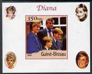 Guinea - Bissau 2001 Princess Diana #9 (with the Princes)...