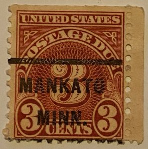 United States 1917-1931 Precancel Postage Due 121 Mint Stamps Lot