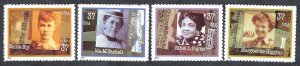 United States #3665-68 37¢ Women in Journalism (2002). Four singles. MNH