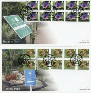 Cayman Isl Flowers Stamps 2020 FDC HM Queen Elizabeth II Botanic Park 3x 10v S/A