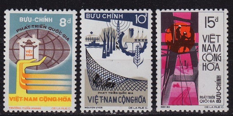 VIETNAM SÜD SOUTH [1973] MiNr 0535-37 ( **/mnh )