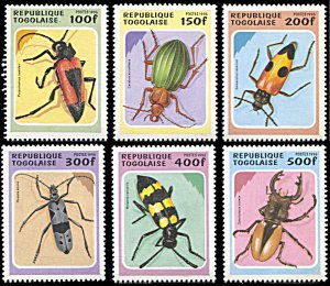 Togo 1706-1711, MNH, Beetles