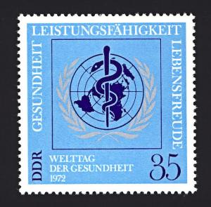 DDR Sc# 1365 35pf World Health Org MNH