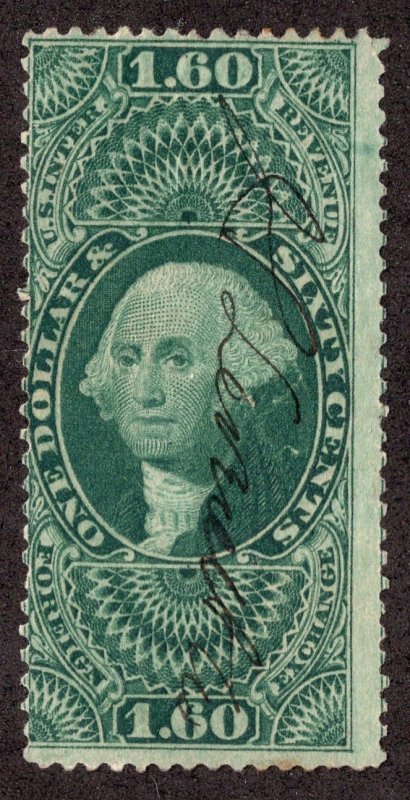 US #R79c One Dollar Sixty Foreign Exch Revenue Stamp *Minor Fault* ~jm-1085