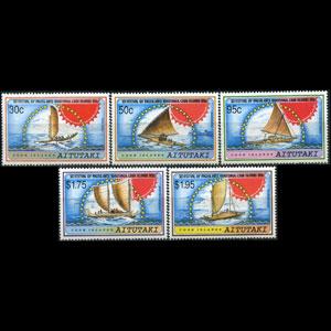 AITUTAKI 1992 - Scott# 464-8 Canoes-Fest. Set of 5 NH