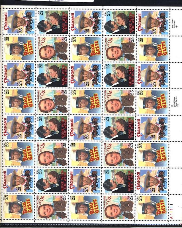 2445-2448 MINT Full Sheet of 40 Cat$60 Face$10