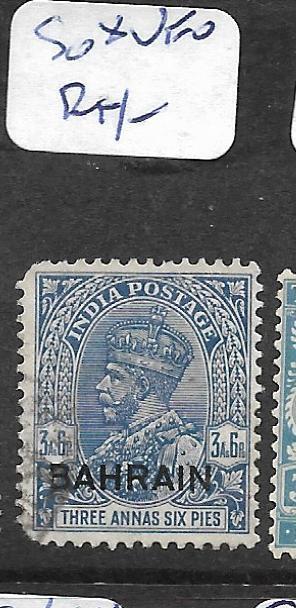 BAHRAIN (PP0802B) ON INDIA KGV  3A 6P SG 8   VFU