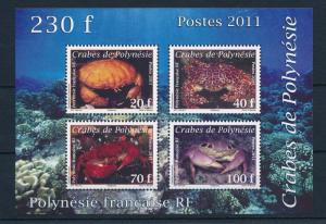 [32731] French Polynesia 2011 Marine Life Crabs MNH  Sheet