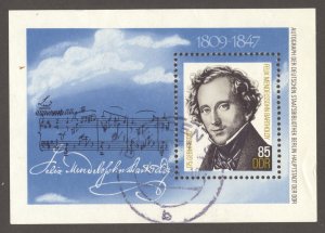 DDR Scott 2393 UNH - 1984 Felix Mendelssohn S/S - SCV $1.60