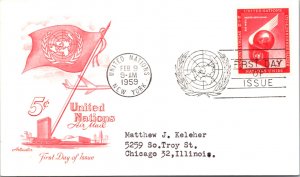 United Nations, New York, Worldwide First Day Cover, Government Postal Card