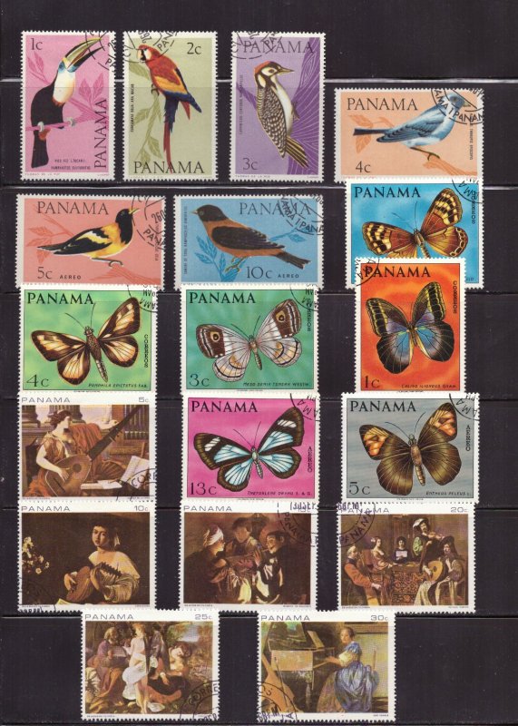 A3173   PANAMA           Collection       Three Pages        Used