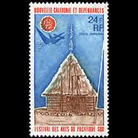 NEW CALEDONIA 1972 - Scott# C92 Art Fest. Set of 1 LH