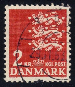 Denmark #298 Small State Seal (Ordinary Paper), used