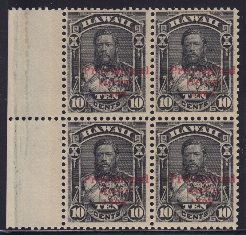 Hawaii # 61 margin blk of 4 VF OG never hinged with nice color ! see pic ! 