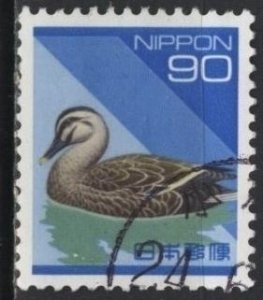 Japan 2162 (used) 90y birds: spotbill duck (1994)