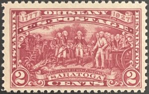 Scott #644 1927 2¢ Battle of Saratoga MNH OG