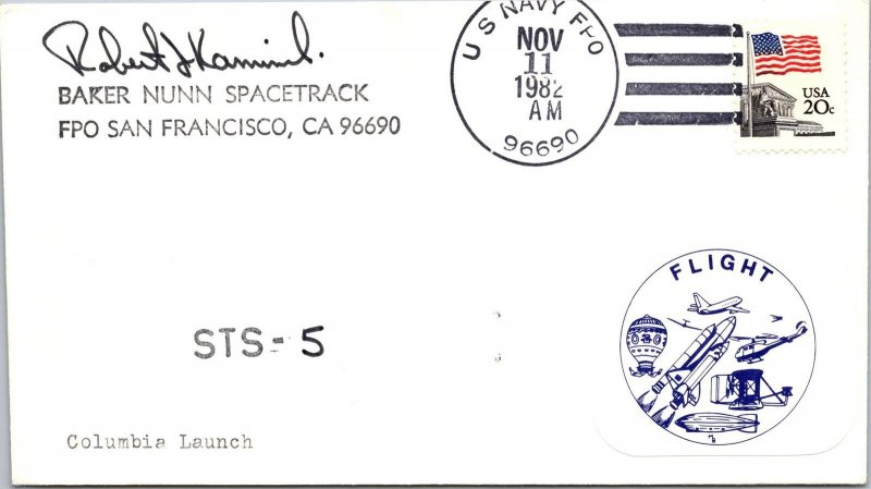Nov 11 1982 - STS 5 Baker Nunn Spacetrack - US Navy FPO - F36561